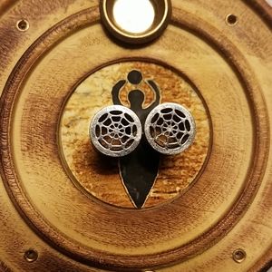 00 Gauge Spider Web Plugs Witchy